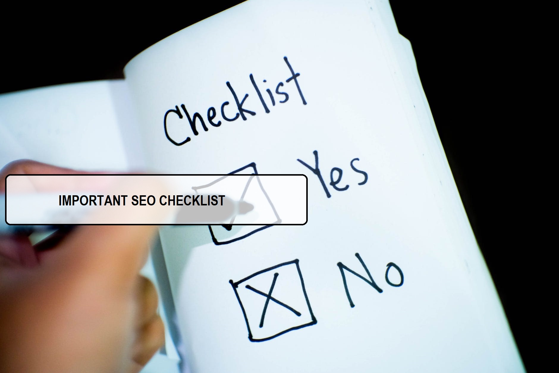 IMPORTANT SEO CHECKLIST